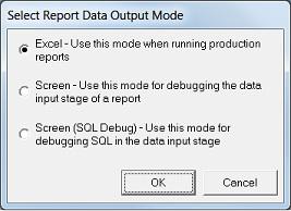 Viewing the SQL code passed by Sage MAS Accounting Intelligence to the ODBC Driver for a Report The Report Manager has tools for assisting in Debugging reports.
