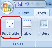 Getting Started Guide Create a Pivot Table Report To create a Pivot Table you need to identify these two elements in your data: Have a list in Microsoft Excel with data fields (headings) and rows of