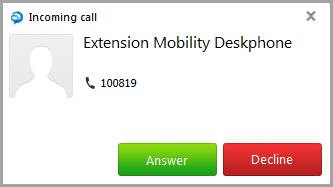 To decline the call and divert the caller to your voicemail, click the Decline button. 3.