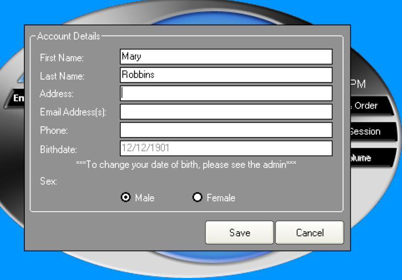 First Time Logon Users will be prompted to voluntarily enter more details about themselves on initial logon to the Main
