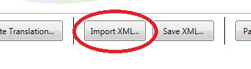 Once the user has parsed their report, they can load any of the outputted XML files by clicking the "Import XML..." button.