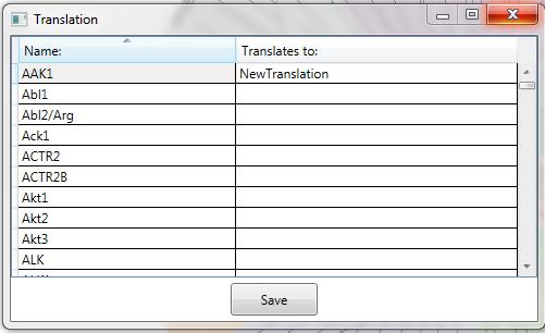Creating and Importing Translations: If the user would like to use an existing map, but would like to change some or all of the
