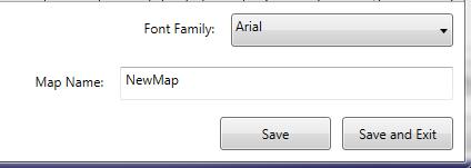 Saving a Map: To save a map, ensure the map has a name (new maps must be named, but old maps being edited will already have a name, which can be changed by changing the map name), and