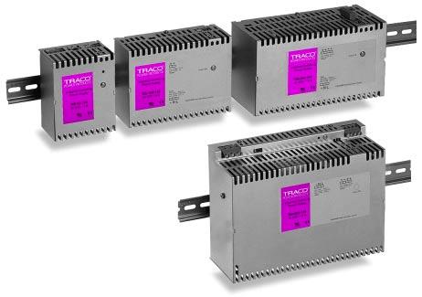 50-600 Watt Features Switch mode power supplies for DIN-rail mounting 6 power ranges with 2, 3, 6, 12, 20 and 24 A output current (24 VDC models) Selectable 115/ 230 VAC input Very low ripple and