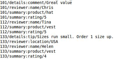 You should generate the output like: Hints: 1. Use scannerresult.getnoversionmap() to get a list of key-value pairs.