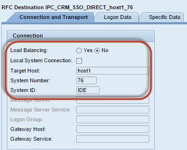 Destination Configuration As of WEC 7.54, ONE destination for EACH application server has to be configured in advance!