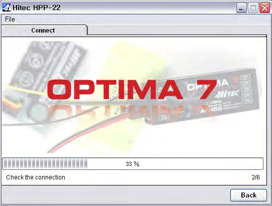 OPTIMA 7 & 9 Receiver Firmware Upgrade Procedure OPTIMA 6 Note: The full telemetry and LBW functions are not available in Optima 6.