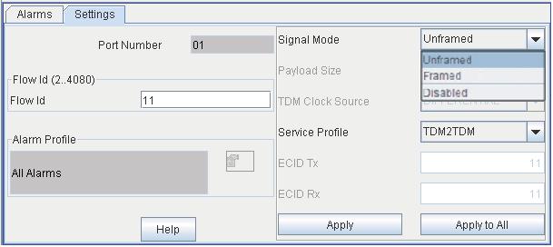 Signal Mode. Configures line format.