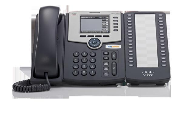RingCentral Office Product Overview I Full-Featured Business-Class IP Phones Desk Phones Cisco SPA 525G2 Cisco SPA 525G2 with expansion modules Advanced Executive Color IP Phone +1 +2 Lines 2 32 64