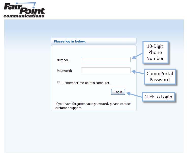Accessing Easy Attendant on the Web 1. Access www.fairpoint.com/hostedpbx from any web browser. From here you can access a login URL specific to your geographic location.