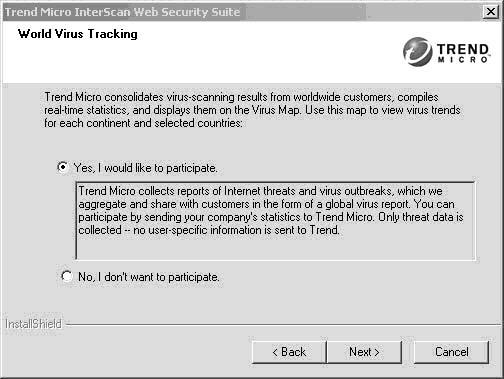 Trend Micro InterScan Web Security Suite Installation Guide (http://www.trendmicro.com/map/).