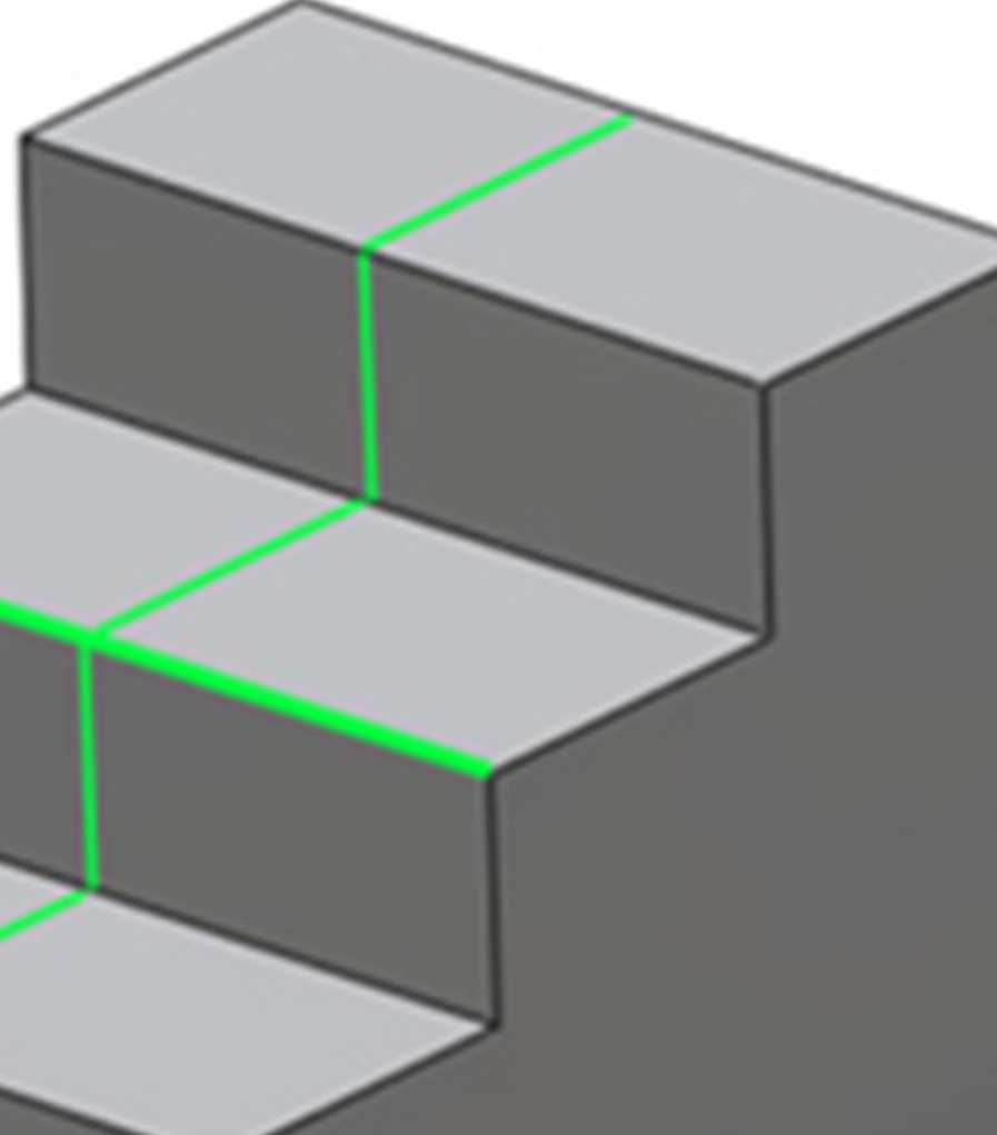 The location of the step gradient centres provides a