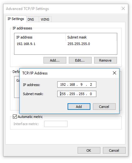 .. From Advanced tab press on Add.. and add virtual IP address needed for DNS WEB Filter.