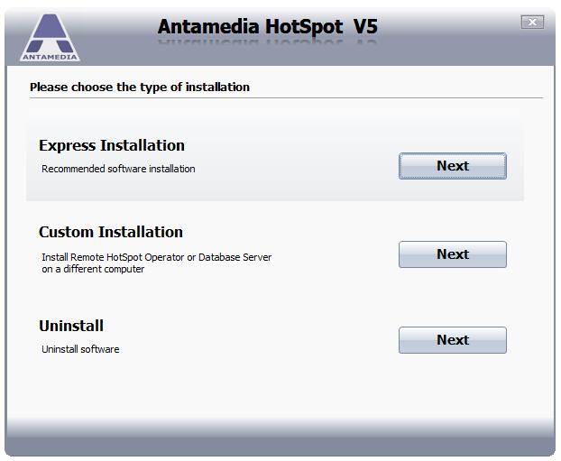 HotSpot Installation New window will give you option to choose between Express Install, Custom Install or
