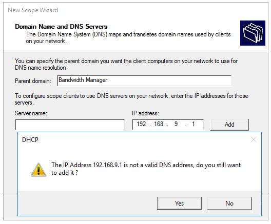 24. From Domain Name and DNS Servers you need to specify DNS settings (Parent domain, IP addresses for DNS Servers).