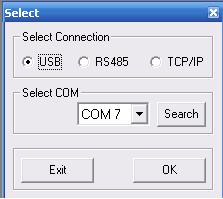 Once in the Main Screen, need to select the desired interface for the Unit's remote connections.