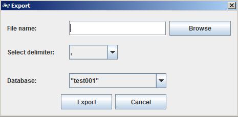 10.3 Export Databases *.csv file To export articles, click the Export icon.