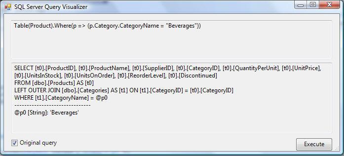 Nếu bạn nhấn nút Execute trên cửa sổ này, nó sẽ cho phép bạn chạy câu lệnh SQL trực tiếp trong trình debugger và xem một cách chính xác dữ liệu được trả về: Điều này rõ ràng làm cho việc xem những gì
