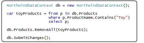 5) Gọi một thủ tục Đoạn mã dưới đây biểu diễn cách lấy các thực thể Product mà không dùng