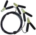 6 ft) cable with alligator clamps (A1)