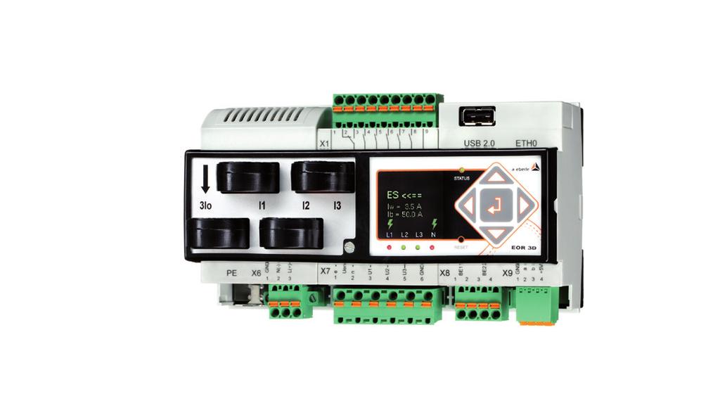 One system, many solutions EOR-3D industrial housing EOR-3D DIN rail version Special features of the EOR-3D 4 GB of internal memory for fault recording in second ranges - oscilloscope recording -