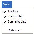 PART 2 Graphical User Interface 2.2.2 View menu 2.2.2.1 View/Toolbar By clicking this item, the Toolbar is displayed or hidden. 2.2.2.2 View/Status Bar By clicking this item, the Status Bar is displayed or hidden.