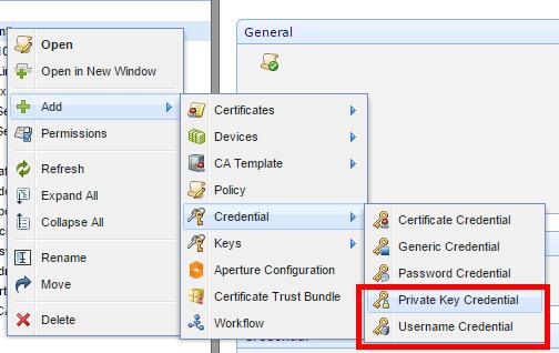 Create Credential Objects Password
