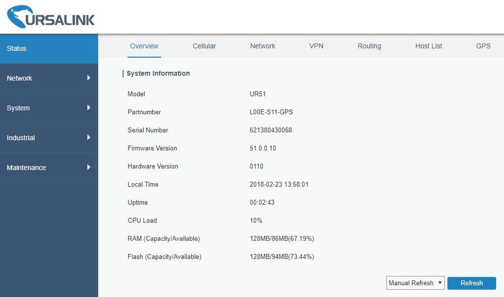 D. After you log in the Web GUI, you can view system information and perform configuration on the router. 5.