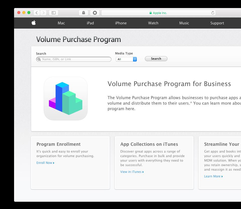 10 BEST PRACTICE Deploying Apps in Bulk in Business Sign up for an account on Apple s website and link your account to your MDM server. Add your app licenses to your MDM server, including free apps.