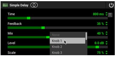 You should be able to see an envelope line for the "Knob 1" parameter for the track (your host app may require that you toggle an option to display it).