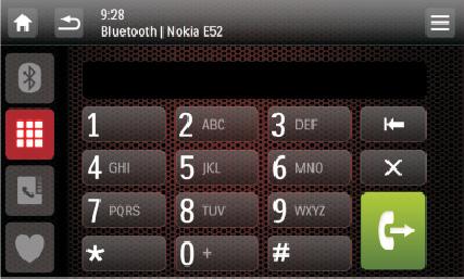 Make a call Keep the Bluetooth connection active between the system and your mobile phone.