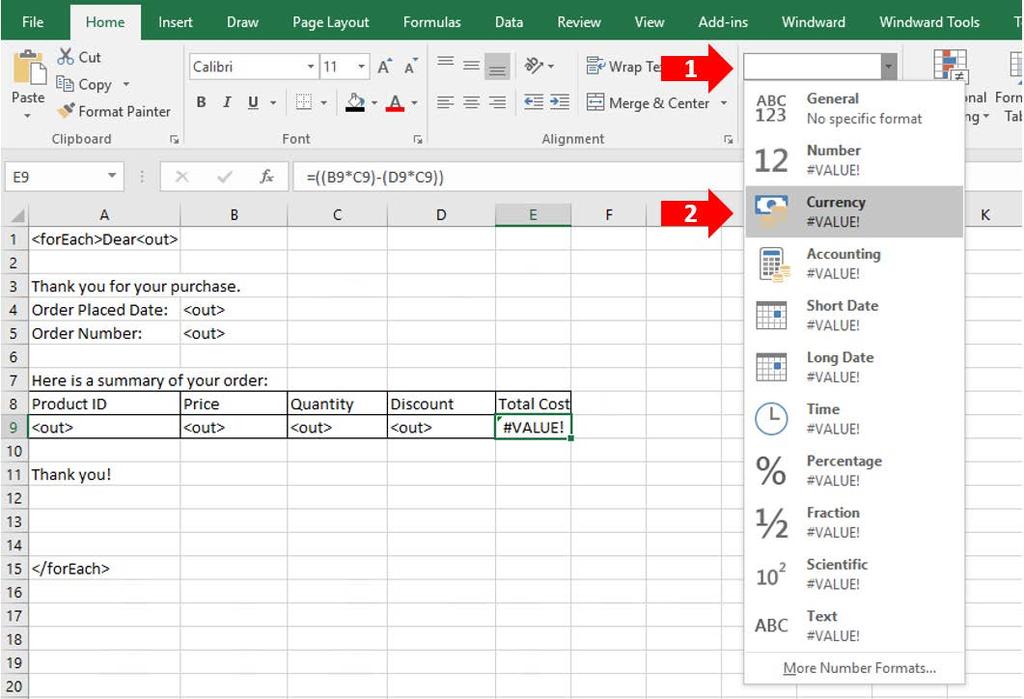 4. Now let s do some basic Excel formatting on the rest of the document. Let s bold the OrderDate and OrderID Tags as well as the first row of our table.