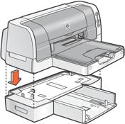 installing the 250-sheet plain paper tray Install the duplexer before installing the 250-Sheet Plain Paper Tray.