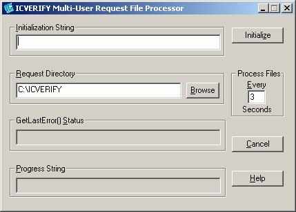 Request File Directory Setup ICVERIFY Master Station Figure 1 The first step we ll cover is where you specify your request file directory.
