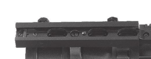Unscrew the two screws, which attach the rail to the mounting bracket. 2. Take the rail out of the groove. 3. About-face the rail in case of necessity. 4. Place the rail into another groove. 5.