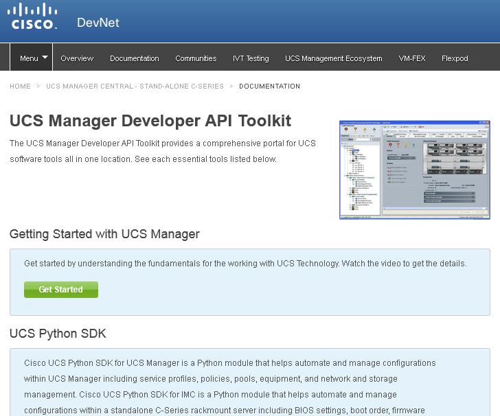 UCS Key Features XML API and