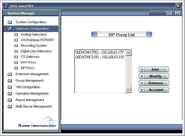 Chapter 3 Settings on InterPBX System 17 Chapter 3 Settings on InterPBX System When adopting SIP Proxy, your InterPBX IP Communication System, including Blaze,