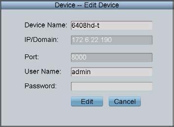 Delete Device On the Device-Device List interface, select the device from the list to be deleted, and