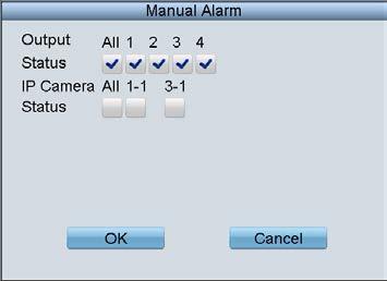 (3) Click OK to return to the Alarm Settings interface. 4.1.5 Exceptions Configure the exception handling method (s) for each exception type. 1.