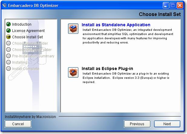 Session 1: Getting Started with DB Optimizer Install DB Optimizer Launch the installation program via the installer executable included in your software package and follow the instructions in the