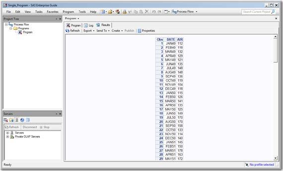 Display 21 Contents of Program Node in SAS Enterprise Guide Display 22 Log