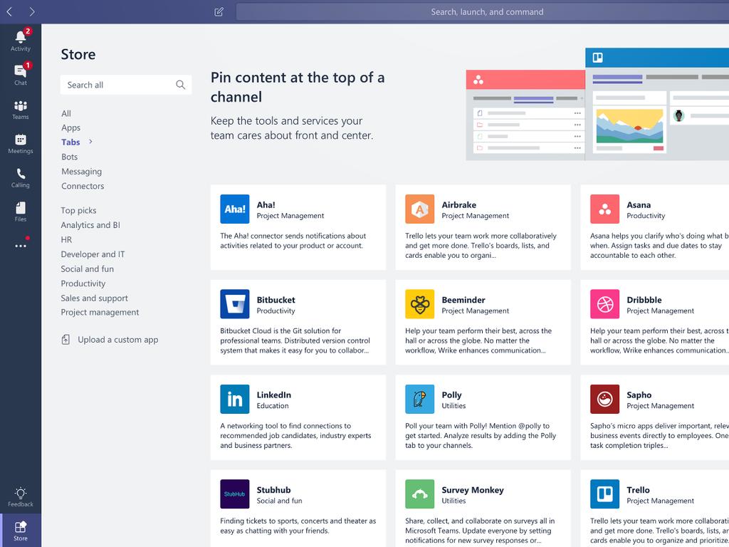 integrated Office 365 apps Customize &