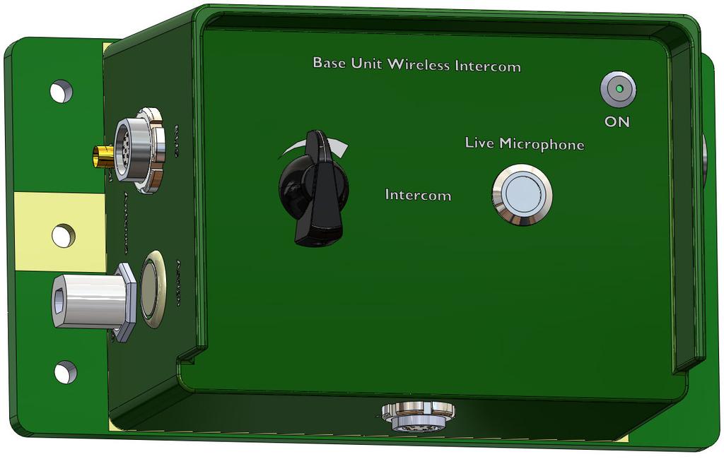 Base Unit Wireless Intercom The BUWi/c is used when there is a requirement for up to 4 Wireless Users to be connected to the intercom audio.
