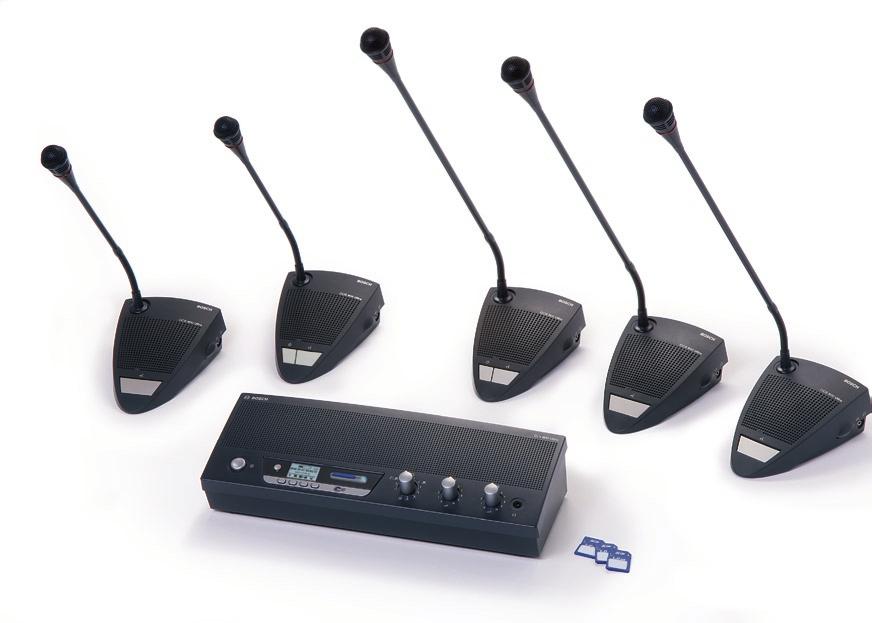 CCS 800 Ultro Discussion System 1 Chairman Unit 2 Delegate Unit Control Unit 4 Recordable SD Cards* *not included.