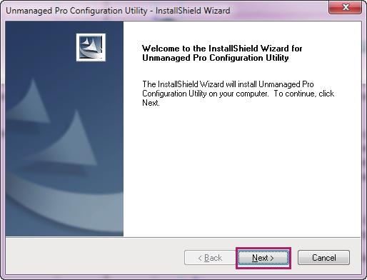 Getting Started Installing the Configuration Utility 3) Wait a moment until the following page is displayed.