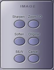 The buttons in lower line give playback frame by frame, forward or reverse. : Image Tools allow the user to adjust image properties to enhance the image quality.