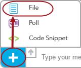 There are two ways to attach a file to a message - drag-and-drop and navigate-and-select. To attach a file using drag-and-drop: 1.