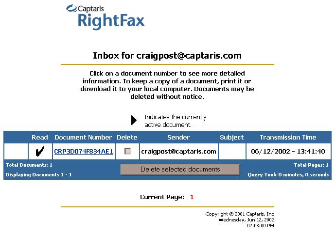 RightFax 9.0 SecureDocs Module Guide 14 Modifying the SecureDocs Web Pages You can personalize the appearance of the SecureDocs certified delivery Web site.