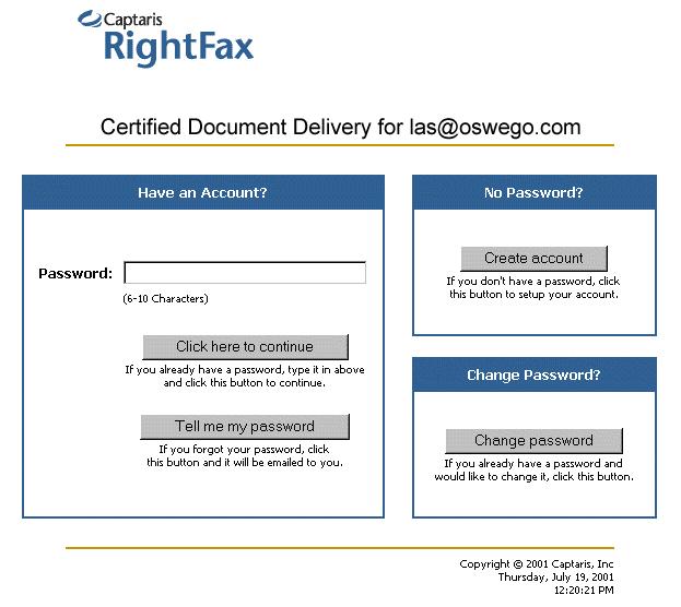 Chapter 5 Viewing Documents at the Certified Delivery Web Site When you send a document for certified delivery, the document is sent to the SecureDocs certified delivery Web site, and the recipient