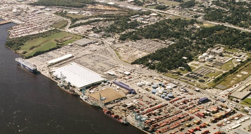 Talleyrand Marine Terminal 21 miles from the Atlantic. Container, RoRo, Liquid Bulk and General Cargo. 173 acres paved, lit and secured.